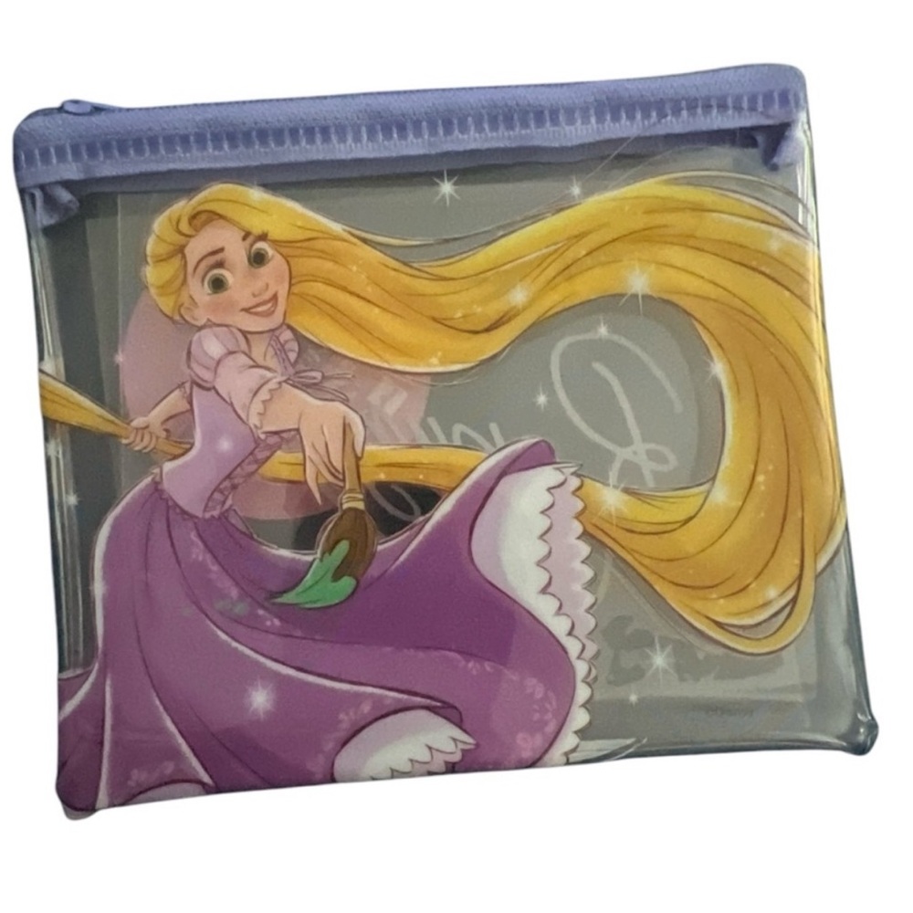 Disney Rapunzel Transparent Purple and Yellow Pouch